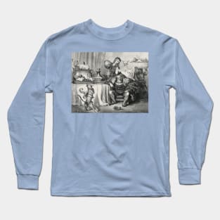 Puss in Boots at the Ogre's Castle - Gustave Dore Long Sleeve T-Shirt